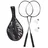 Relaxdays Badminton-Set schwarz