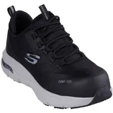 Skechers ARCH FIT SR EBINAL - Max Komfort und Sicherheit - Damen S3 SR ESD Arbeitsschuh Arch Fit Einlegesohle mit zertifizierter Unterstützung des Fußgewölbes grau|schwarz 41 EU