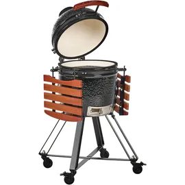 Beliani KAMADO Keramik schwarz