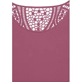 vivance by lascana Vivance Kurzarmshirt Beere 40