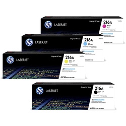 HP Toner-Set 216A Cyan Magenta Yellow Schwarz Color LaserJet M182 M183 Multipack Toner Tonerset 216 Kartusche Patrone W2410A W2411A W2412A W2413A