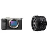 Sony Alpha 7C II | Spiegellose Vollformatkamera mit SEL24F28G (kompakt, 33 MP, Echtzeit-Autofokus, 10 BPS, 4K Video, neigbarer LCD-Touchscreen) Silber/schwarz