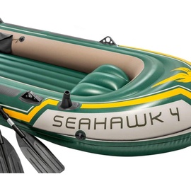 Intex Schlauchboot Seahawk 4 inkl. Außenbordmotor + Befestigung