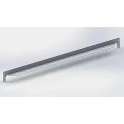 MS Längsriegel 1000mm RAL 7035 gelocht CLIP Multi-Stabil