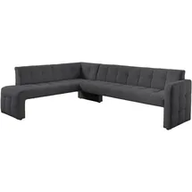 exxpo - sofa fashion Essbank EXXPO - SOFA FASHION "Barista, bequem und elegant, hohe Bodenfreiheit", grau (anthrazith), B:265cm H:83cm T:199cm, Sitzbänke, Essbank, Eckbank Barista bequem und elegant, hochwertige Detailverarbeitung
