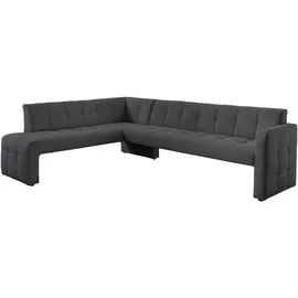 exxpo - sofa fashion Essbank EXXPO - SOFA FASHION "Barista, bequem und elegant, hohe Bodenfreiheit", grau (anthrazith), B:265cm H:83cm T:199cm, Sitzbänke, Essbank, Eckbank Barista bequem und elegant, hochwertige Detailverarbeitung