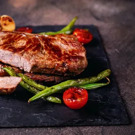 Relaxdays Schieferplatten anthrazit 25,0 x 25,0 cm