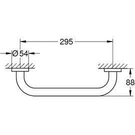 Grohe Essentials Wannengriff 30 cm 40421001 silber