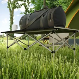 Outsunny Campingtisch Klapptisch Khaki