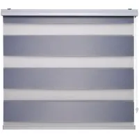 LIEDECO Doppelrollo Stoff, lichtdurchlässig | silberfarben