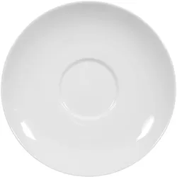 Seltmann Weiden RONDO/LIANE weiß 007 Milchkaffeeuntertasse 16 cm 6 Stück