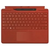 Tastatur und Schutzhülle für Surface Pro rot