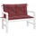 vidaXL Bankauflage 100 x 50 x 7 cm melangeweinrot 2 St.