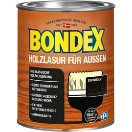 Bondex Holzlasur für Aussen 750 ml ebenholz