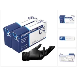 Toolbrothers Nitril Einweg Handschuhe in Spenderbox Schwarz / Black 200 Stück Größe XL / Extra Large - nicht Steril