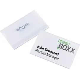 Durable Namensschilder mit Nadel 9,0 x 5,4 cm