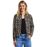 STREET ONE Blouson mit Leo-Muster, - Schwarz,