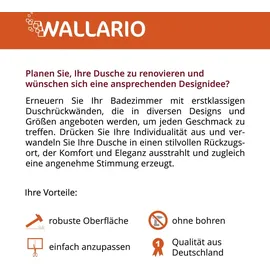 Wallario Duschrückwand Gelb