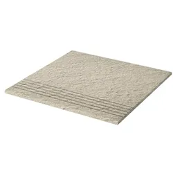 Rako Taurus Granit Treppenfliese dunkelbeige 30x30 cm rutschfest TCV34061.1