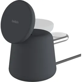 Belkin BoostCharge Pro Kabellose 2-in-1-Ladestation mit MagSafe (15 W), grau - Grau