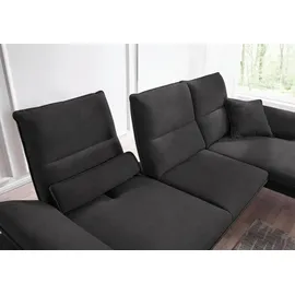 W.Schillig Eckcouch Mikrofaser 3-Sitzer Grau