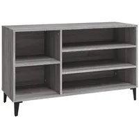 VidaXL Schuhregal Grau Sonoma 102x36x60 cm Holzwerkstoff