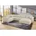 luma-home schönes für dein zuhause Wohnlandschaft U-Form 379/227/86 cm breit, Sofa Schlaffunktion Bettkasten, Wellenfedern, spiegelverkehrt montierbar, Cord Beige Grau / 15200