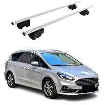 Omtec Dachträger Gepäckträger für Ford S-Max 2015-2023 Grundträger ABE Silber 2x