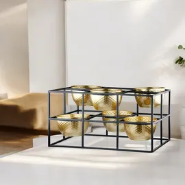 Casablanca by Gilde Teelichthalter Frame Metall Gold