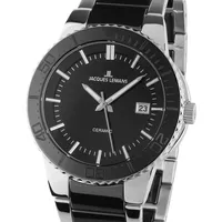 Jacques Lemans 1-2164A Colmar Ceramic Herrenuhr 43mm 10ATM -