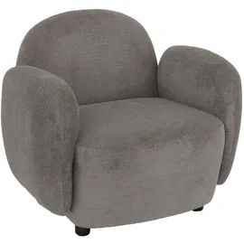 Mendler Sessel HWC-P33 Chenille 86 x 77 x 0 cm Hellgrau