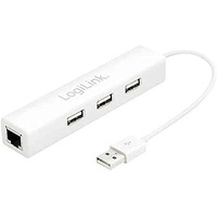 Logilink USB 2.0 to Fast Ethernet Adapter with 3-port