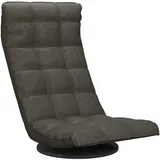 vidaXL Bodenstuhl Drehbar Polyester 336575 0 x 0 x 0 cm Dunkelgrau