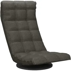 vidaXL Bodenstuhl Drehbar Polyester 336575 0 x 0 x 0 cm Dunkelgrau