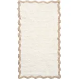 Beliani Badteppich Beige/Braun 150 x 80 cm