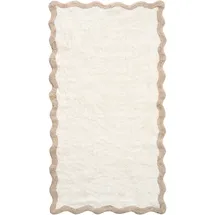 Beliani Badteppich Beige/Braun 150 x 80 cm