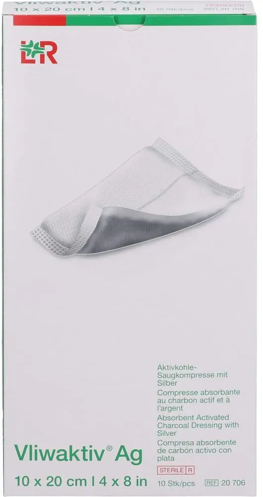 VLIWAKTIV AG Aktivkohle Saugkomp.m.Silber 10x20 cm 10 St