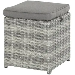 Hocker  Padua , grau , Maße (cm): B: 41,5 H: 40,5 T: 41,5