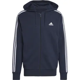 Adidas 3-Streifen French Terry Reißverschlusspullover Legend Ink / White L