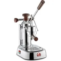 La Pavoni Europiccola Lusso Manici in legno - Silber