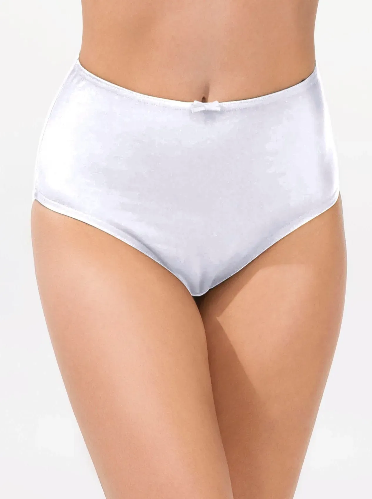 Taillenslip WÄSCHEPUR, Damen, Gr. 50, 10 Stk., weiß, 95% Baumwolle, 5% Elasthan, Unterhosen Taillenslip
