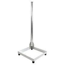 PremiumX Balkonständer 40x40cm Aluminium 1m Mast Ø 50mm Eck SAT-Halter für Satelliten-Schüssel Flachdach-Ständer