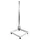 PremiumX Balkonständer 40x40cm Aluminium 1m Mast Ø 50mm Eck SAT-Halter für Satelliten-Schüssel Flachdach-Ständer