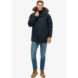 Superdry Everest Faux Fur Jacke Eclipse Navy S