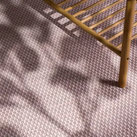 KADIMA DESIGN FLACHWEBTEPPICH, einfarbig, aus Polypropylen, Rosa 80 x 150 cm