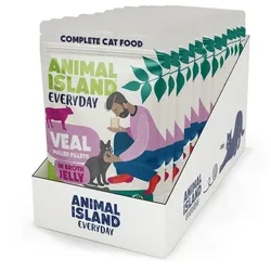 Animal Island Everyday Kalbsfilets mit Gelee in Brühe 12x85g