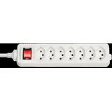Lindy 73168 Steckdosenleiste mit Schalter 7fach Weiß CH-Stecker 1 St.