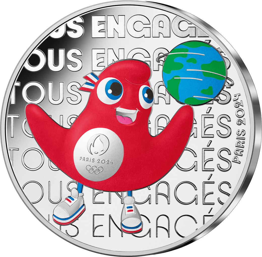 Paris 2024: Frankreichs offizielle Silbermünze „Gemeinsames Engagement“!