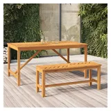 vidaXL Gartenbank 115 x 40 x 45 cm Braun