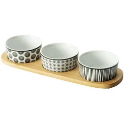Secret de Gourmet - Bohemia Snack-Set, 4-teilig, Bambus